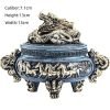 Resin Chinese Dragon and Horse Theme Incense Spiral Coil Burning Censer Holder