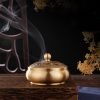 Small Dual Fish Antique Chinese Brass Bronze Incense Burner for Cones and Coil Incense | Lulu Incense