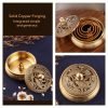 Small Dual Fish Antique Chinese Brass Bronze Incense Burner for Cones and Coil Incense | Lulu Incense