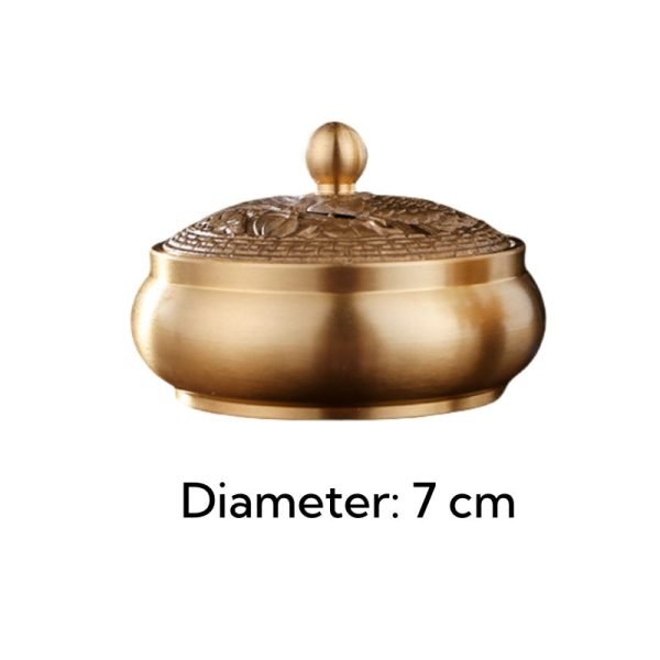 Small Dual Fish Antique Chinese Brass Bronze Incense Burner for Cones and Coil Incense | Lulu Incense