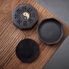 Elegant Antique Ceramic Chinese Tai Chi Incense Cone Burner | Lulu Incense