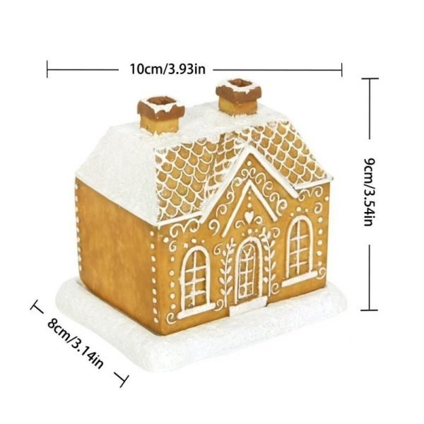Festival Gingerbread House Log Cabin Incense Burner with Smoking Chimney | Lulu Incense