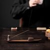 Vivid Vintage Ceramic Boat Shape Fisherman Fishing Stick Incense Burner Holder | Lulu Incense