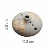 Gold Lotus Relief Elegant Ceramic Coil Incense Burner with Lids | Lulu Incense