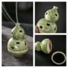 Green Wealthy Gourd Theme Ceramic Incense Cone Burner Holder | Lulu Incense