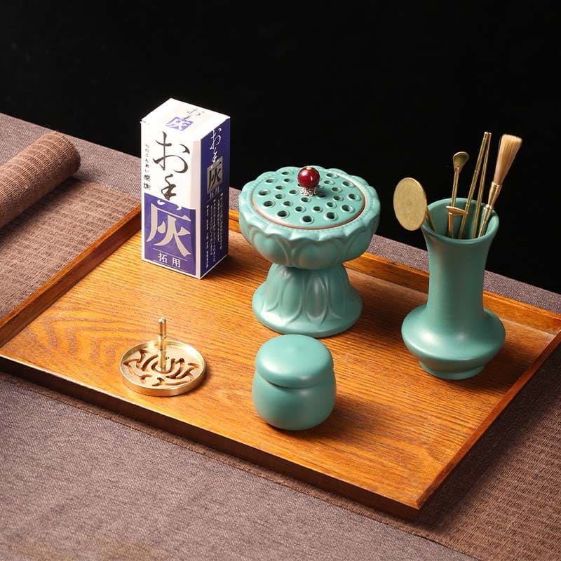 Asian Brass Agarwood Home Incense Powder Making Burner Pattern Kit Asian Brass Agarwood Home Incense Powder Making Burner Pattern Kit | Lulu Incense