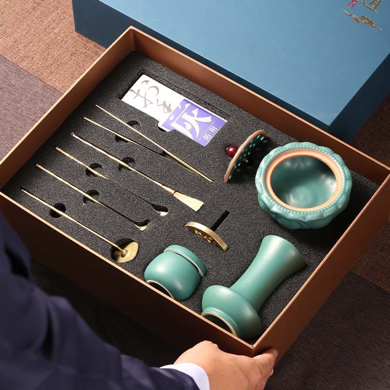 Asian Brass Agarwood Home Incense Powder Making Burner Pattern Kit Asian Brass Agarwood Home Incense Powder Making Burner Pattern Kit | Lulu Incense