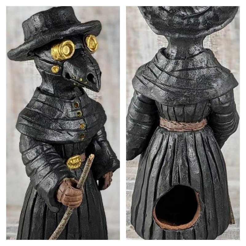 Halloween Smoking Black Crow Resin Incense Burner Holder For Cones Halloween Smoking Black Crow Resin Incense Burner Holder for Cones | Lulu Incense