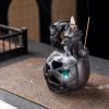 Elegant Purple Clay Dragon Play with Pearl Backflow Incense Holder | Lulu Incense