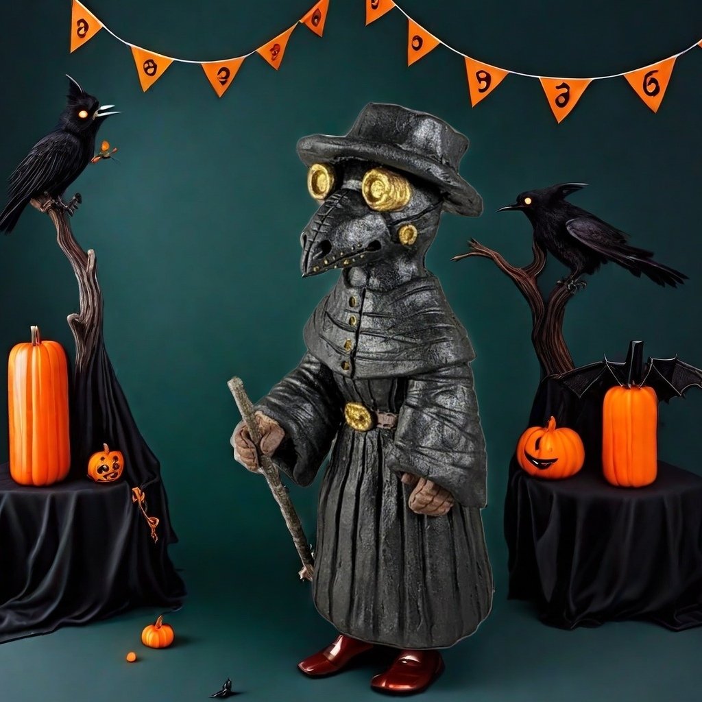 Halloween Smoking Black Crow Resin Incense Burner Holder for Cones Halloween Smoking Black Crow Resin Incense Burner Holder for Cones