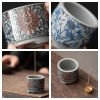 Ceramic Japanese Style Hand-Painted Lotus Incense Stick Burner Holder | Lulu Incense