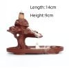 Handcrafted Money Tree Purple Clay Ceramic Backflow Incense Fountains Burner Waterfall for Sale