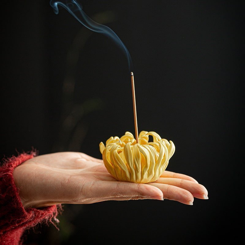 Vintage Handmade Blue And White Plum Floral Ceramic Sticks Burning Incense Holder Vintage Handmade Blue and White Plum Floral Ceramic Sticks Burning Incense Holder | Lulu Incense