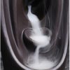 Blue Ceramic Hugging Couple Heart Waterfall Backflow Incense Burner for Valentine's Day