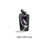 Blue Ceramic Hugging Couple Heart Waterfall Backflow Incense Burner for Valentine's Day
