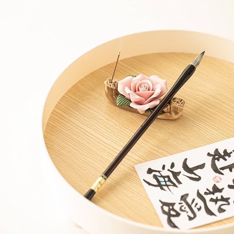 Handmade Rose Ceramic Scent Holder For Burning Incense Sticks Handmade Rose Ceramic Scent Holder for Burning Incense Sticks | Lulu Incense