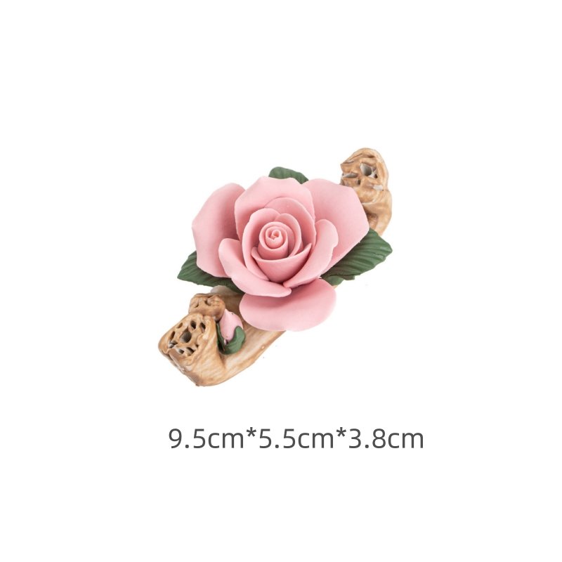 Handmade Rose Ceramic Scent Holder For Burning Incense Sticks Handmade Rose Ceramic Scent Holder for Burning Incense Sticks | Lulu Incense