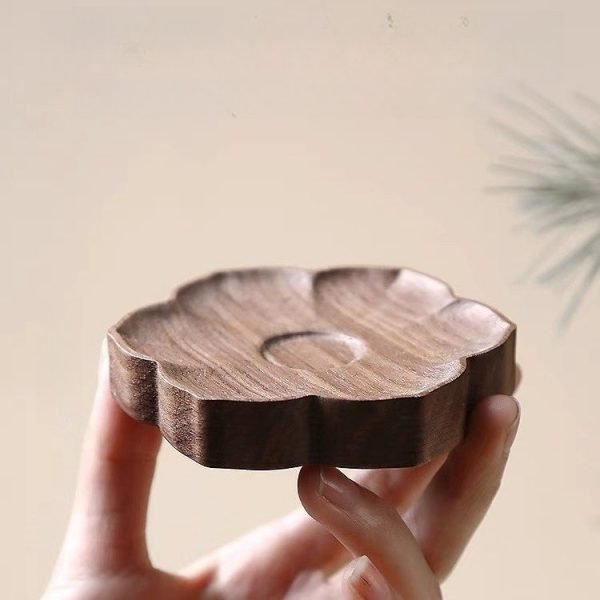 Handmade Walnut Cherry Blossom Shaped Wood Sticks Incense Burner | Lulu Incense