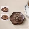 Handmade Walnut Cherry Blossom Shaped Wood Sticks Incense Burner | Lulu Incense