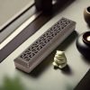 Hollowed Coffin Box Rectangular Ceramic Stick Incense Burner Holder