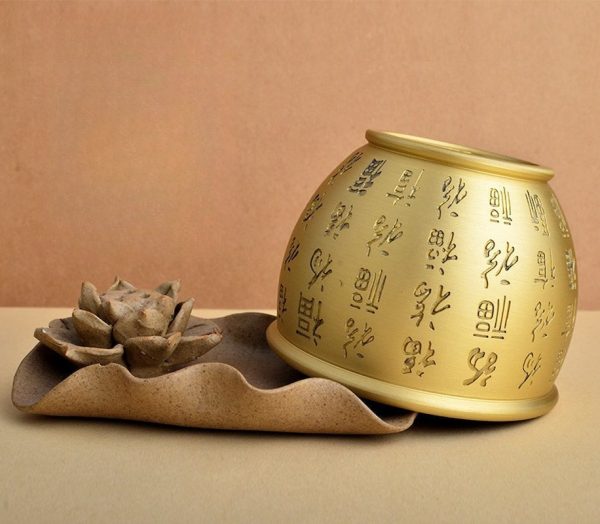 Hundred Blessings Design Chinese Copper Incense Burner Antique | Lulu Incense