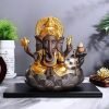 Indian Elephant Buddha Purple Clay Ceramic Backflow and Waterfall Incense Burner