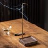 Inverted Black Walnut Wood Incense Burner Stick Holder for Sale | Lulu Incense