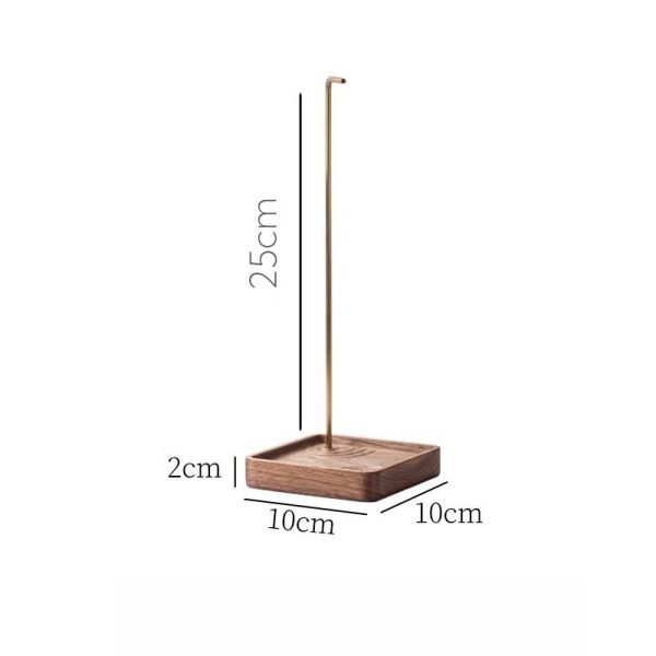 Inverted Black Walnut Wood Incense Burner Stick Holder for Sale | Lulu Incense