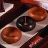 Japanese Simple Style Walnut Wood Ume Incense Holder Bowl Burner
