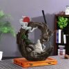 Large Buddha and Dragon Smoke Waterfall Backflow Incense Burner Holder for Sale