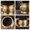 Large Buddha Zen Scriptures Antique Buddha-Like Brass Incense Burner Holder | Lulu Incense