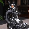 Elegant Purple Clay Dragon Play with Pearl Backflow Incense Holder | Lulu Incense