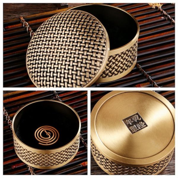 Large Mesh Pattern Bowl Copper Incense Burner for Sale | Lulu Incense