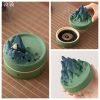 Japanese Style Vintage Mountain Landscape Shape Cone Incense Burner Holder | Lulu Incense