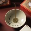 Orchid and Money Pattern Porcelain Incense Burner Antique for Sticks