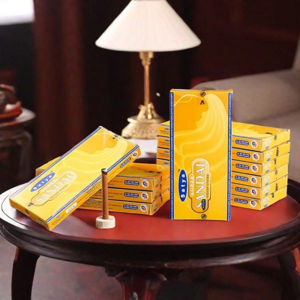Premium Hand Rolled Indian Sandalwood Short and Thick Incense Sticks
