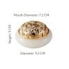 Bamboo Leaf Theme Crystal Jade Cone Incense Burner Bowl Holder with Golden Lid | Lulu Incense