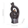 Blue and Brown Heart Shaped Valentine's Day Waterfall Backflow Incense Burning Holder | Lulu Incense