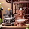 Quirky Dinosaur Dragon Ceramic Waterfall Backflow Incense Burner