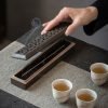 Hollowed Coffin Box Rectangular Ceramic Stick Incense Burner Holder | Lulu Incense