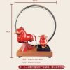 Red Cow Resin Backflow Scent Incense Burner with Electric LED Lighting | Lulu Incense