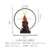 Red Monkey King Purple Clay and Wooden Foundation Incense Waterfall Burner with LED Light | Lulu Incense