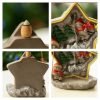 Ceramic Santa Claus and Snowman Christmas Star Shaped Incense Burner | Lulu Incense
