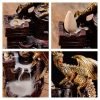 Vintage Purple Clay Dragon Castle Backflow Waterfall Incense Burning Holder | Lulu Incense