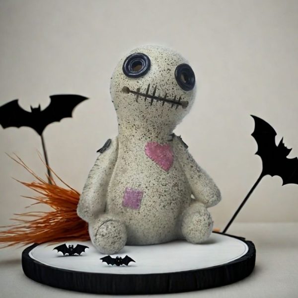 Resin Voodoo Doll Cone Incense Burner Holder for Halloween Holiday