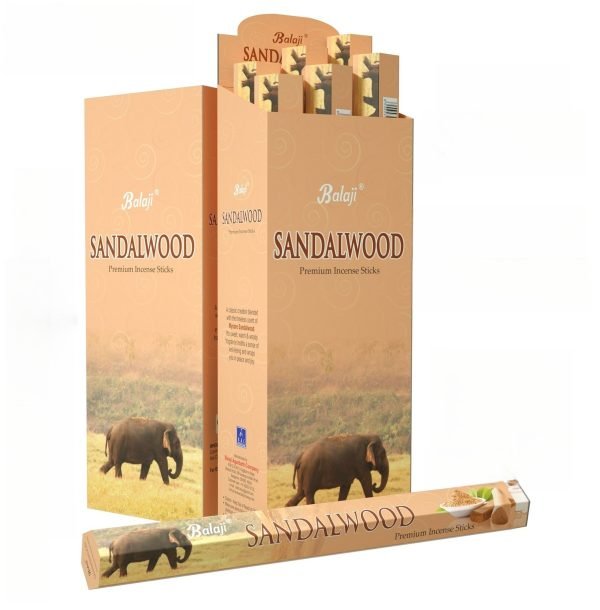 Sandal Wood Scented Mediation Incense with Sticks from India | Lulu Incense