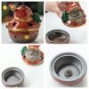 Ceramic Santa Claus Figure Christmas Festival Gift Coil Incense Burner Holder | Lulu Incense