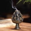 Small Alloy Mountain Carved Tree Cone Incense Burner Holder for Sale | Lulu Incense