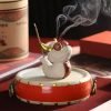 Small Cute Hand Painted Dragon Ceramic Incense Holder for Sticks