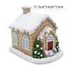 Snowy Christmas House with Smoking Chimney Incense Log Cabin Burner | Lulu Incense